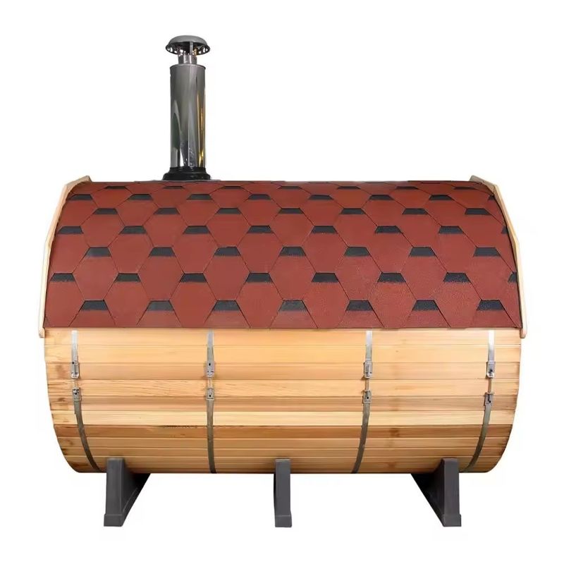 Sala de sauna seca de cedro rojo de 2025 para 2-6 personas Función de vapor seco Tipo de madera sólida al aire libre Fácil de montar Experiencia relajante de sauna