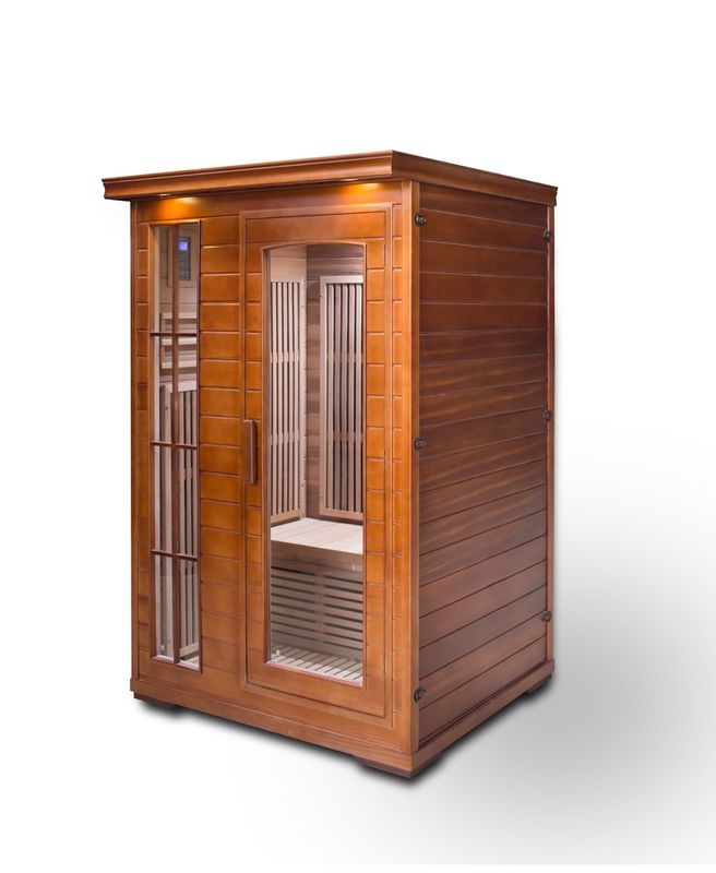 Far Khan Sala de vapor doméstica Panel de control de computadora doble Sala de sauna de madera doméstica de onda ligera