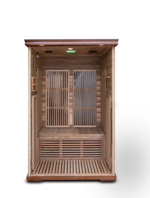Far Khan Sala de vapor doméstica Panel de control de computadora doble Sala de sauna de madera doméstica de onda ligera