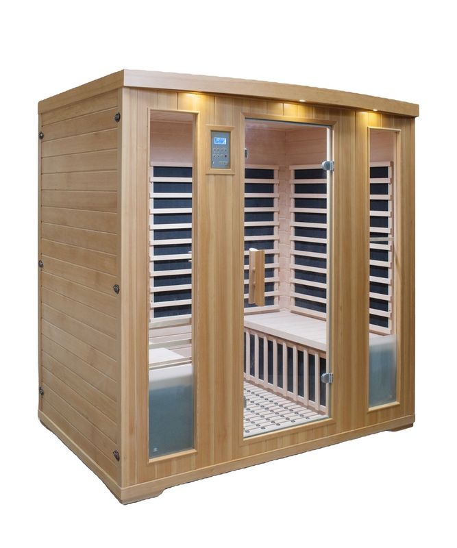 2021 Nuevo diseño Tradicional Custom Hot Sales Cerrado Secador de vapor Sala de ducha de vapor Sala de sauna Baño de vapor de madera infrarrojo