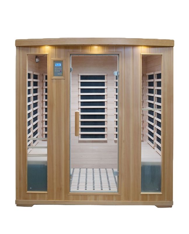 2021 Nuevo diseño Tradicional Custom Hot Sales Cerrado Secador de vapor Sala de ducha de vapor Sala de sauna Baño de vapor de madera infrarrojo