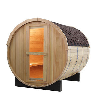 2021 Venta caliente Sauna de madera sólida Sauna saturada de vapor Sauna popular de computadora al aire libre Sauna ecológica Barril Sauna tradicional saturada de vapor Sala/madera de cedro rojo