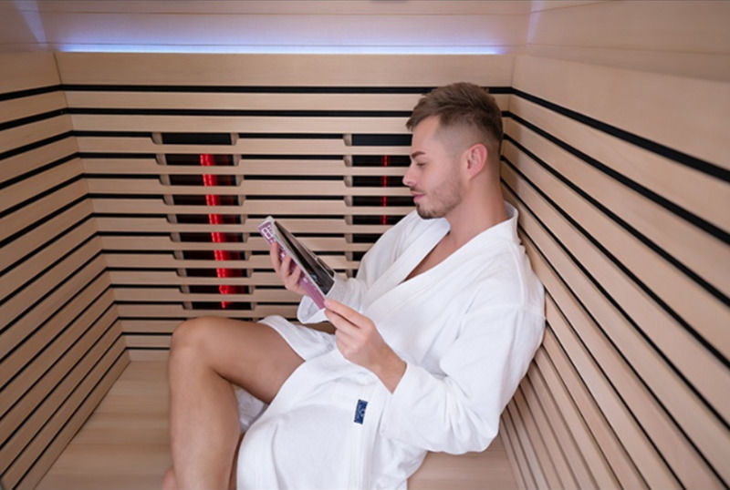 Panel de control de computadora de sauna de lujo seco de cedro barato Precio de China Parte interna del calentador de sauna