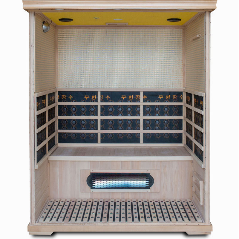 Baño de vapor simple y doble Turmalina Panel de control de computadora Sala de sudor Casa Sala de sauna Baño de desintoxicación de infrarrojos lejanos