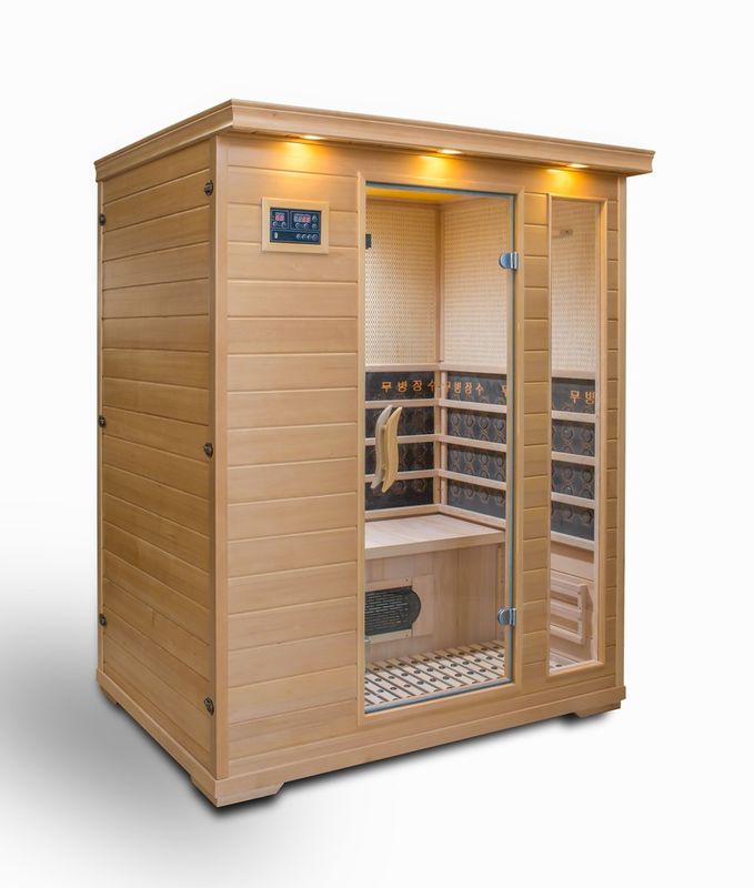 Baño de vapor simple y doble Turmalina Panel de control de computadora Sala de sudor Casa Sala de sauna Baño de desintoxicación de infrarrojos lejanos