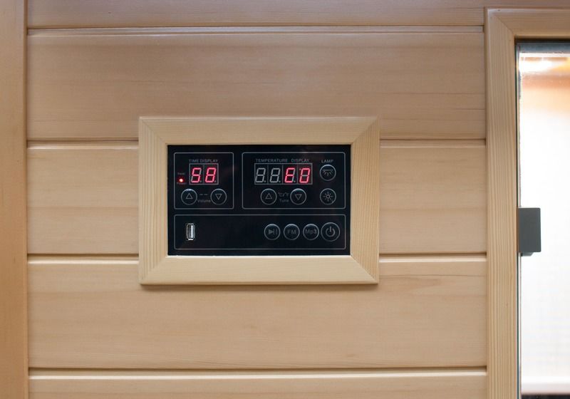 Baño de vapor simple y doble Turmalina Panel de control de computadora Sala de sudor Casa Sala de sauna Baño de desintoxicación de infrarrojos lejanos