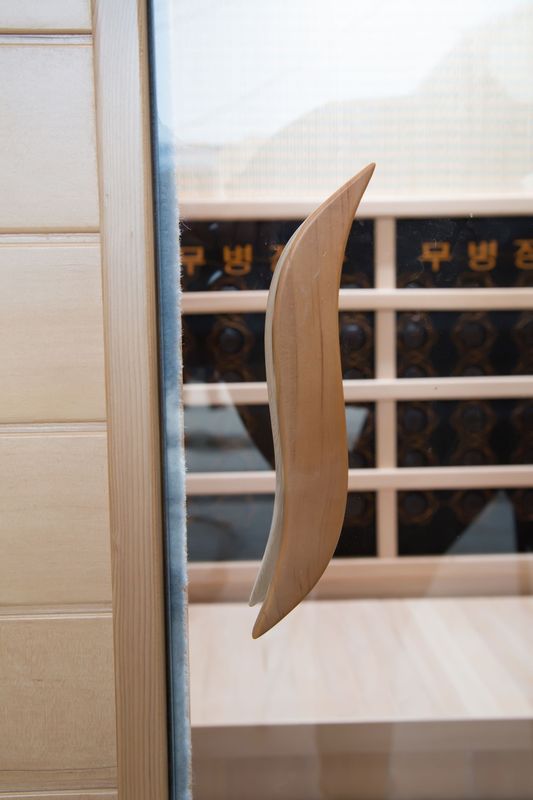 Sauna infrarroja de madera maciza para desintoxicación con panel de control de computadora de alta calidad, sala de sudoración, baño, caja para el hogar