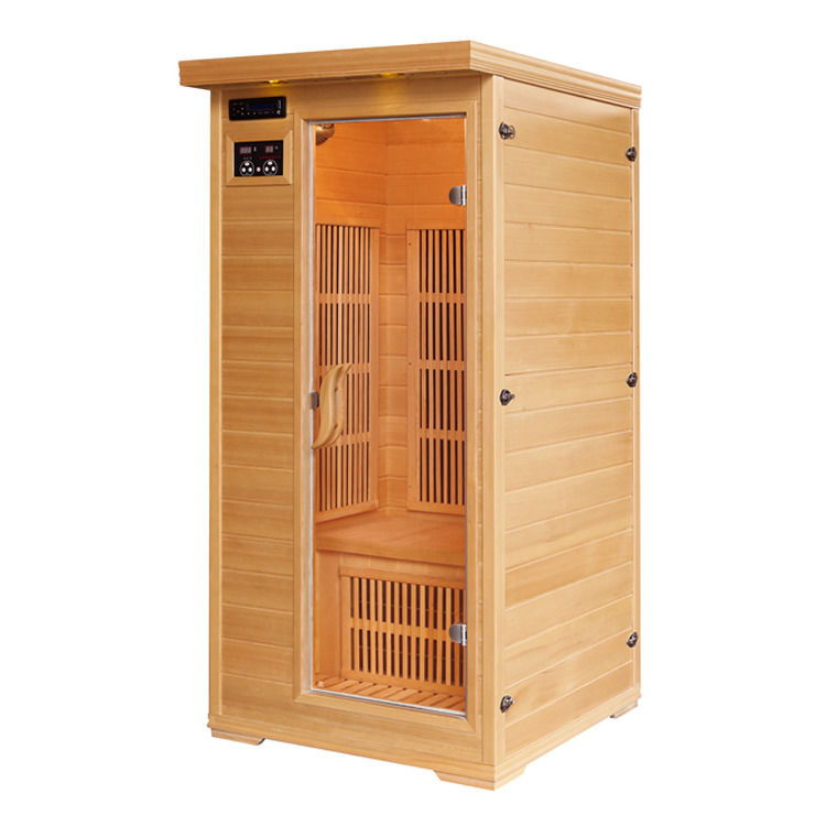 Sauna de vapor con calefactor de fibra de carbono para dos personas en casa, infrarrojos, tradicional, personal, panel de control