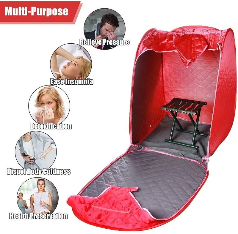 Sauna personal portátil moderna con vapor para el hogar conveniente silla de sauna plegable máquina tienda de sauna fácil de instalar