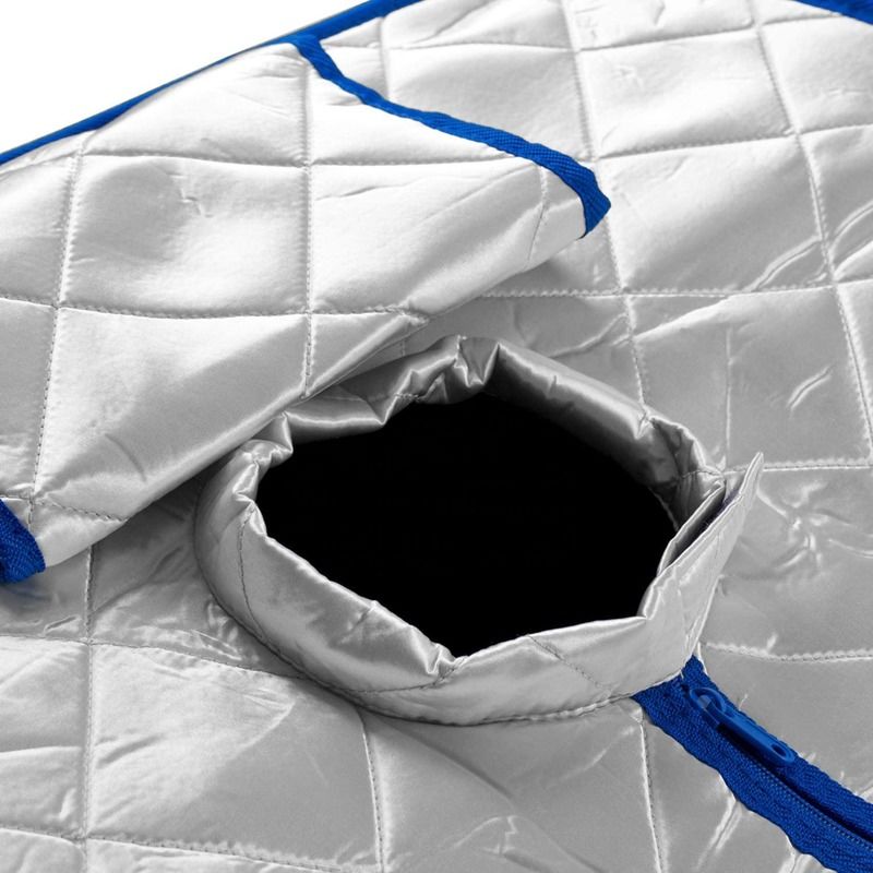 Sauna personal portátil de infrarrojo lejano moderno con iones negativos, ionizador de aire, almohadilla térmica para pies y silla con temporizador