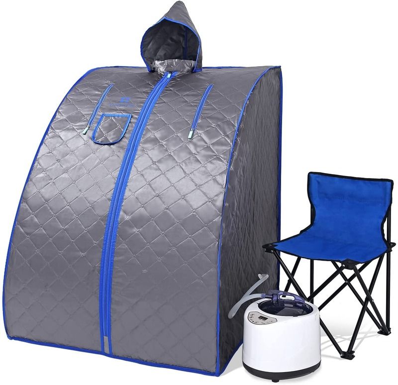 Sauna de vapor portátil moderna para spa en casa, ligera, personal, con generador de vapor, tienda de campaña con control remoto, baño de vapor interior
