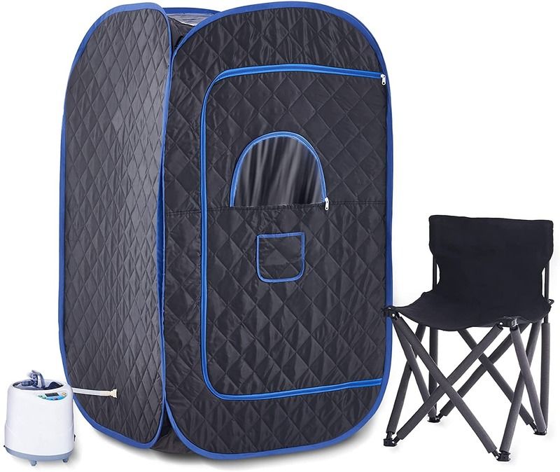 Sauna portátil moderna para el hogar, la oficina y viajes. Sauna para el hogar para spa seco y sauna de vapor con control remoto. Tienda de vapor.