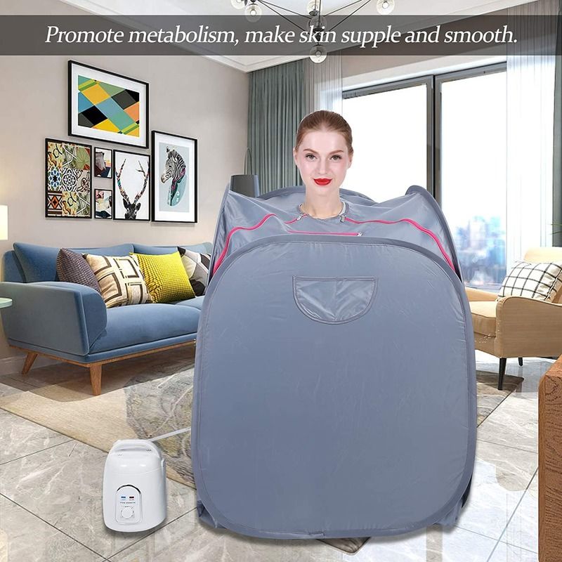 EE.UU. UE Moderno Popular Portable Sauna de vapor plegable Sala de Sauna de vapor ligera Sauna de vapor Spa personal para el hogar Desintoxicación para bajar de peso