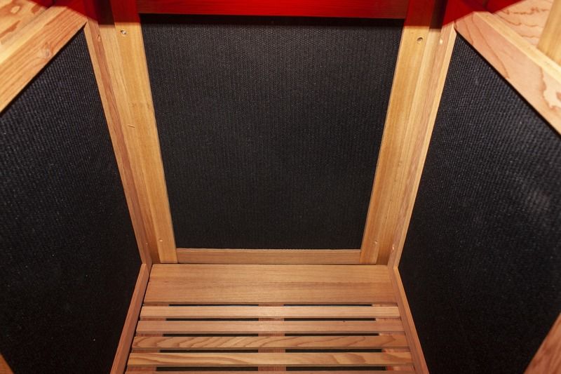 Sauna de jardín exterior de madera moderna al por mayor, sala de sauna de hemlock para pies