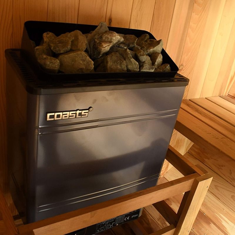 Calentador de sauna moderno 6kW 240V SCAM 3 Controlador digital de chapa galvanizada para el baño de vapor de sauna de spa