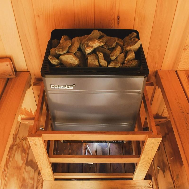 Calentador de sauna moderno 6kW 240V SCAM 3 Controlador digital de chapa galvanizada para el baño de vapor de sauna de spa