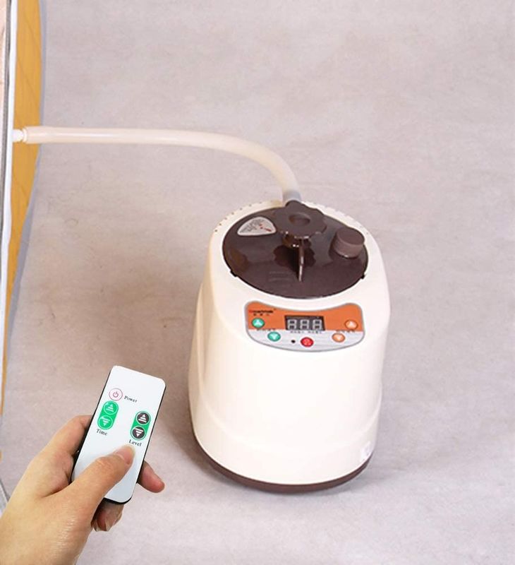 Generador de vapor portátil moderno de 2 litros para sauna, máquina de spa para saunas de vapor domésticas, para desintoxicación corporal y pérdida de peso, enchufe estadounidense y europeo